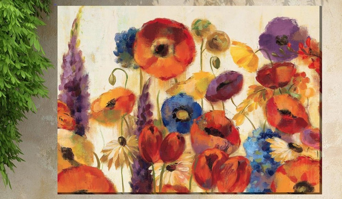 modern canvas art floral