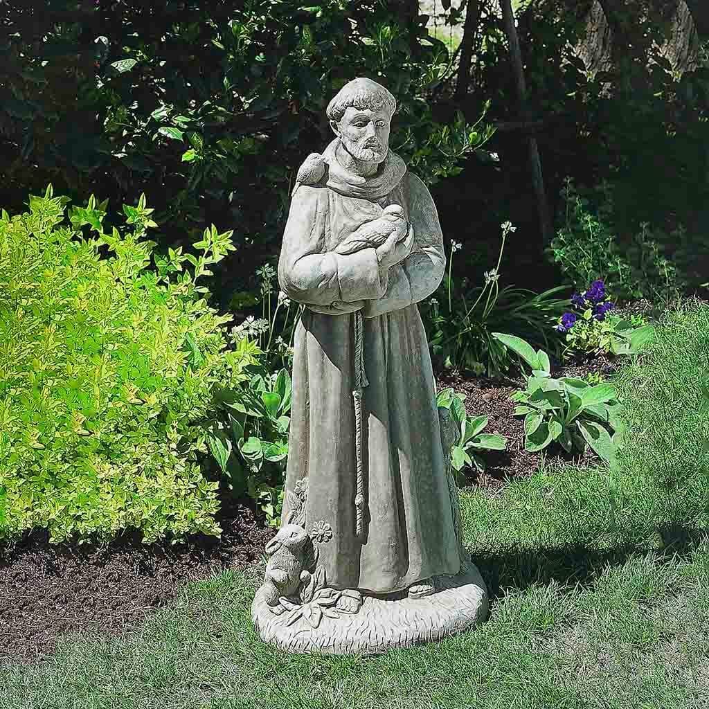 St. Francis with Animals 36" Garden Statue
