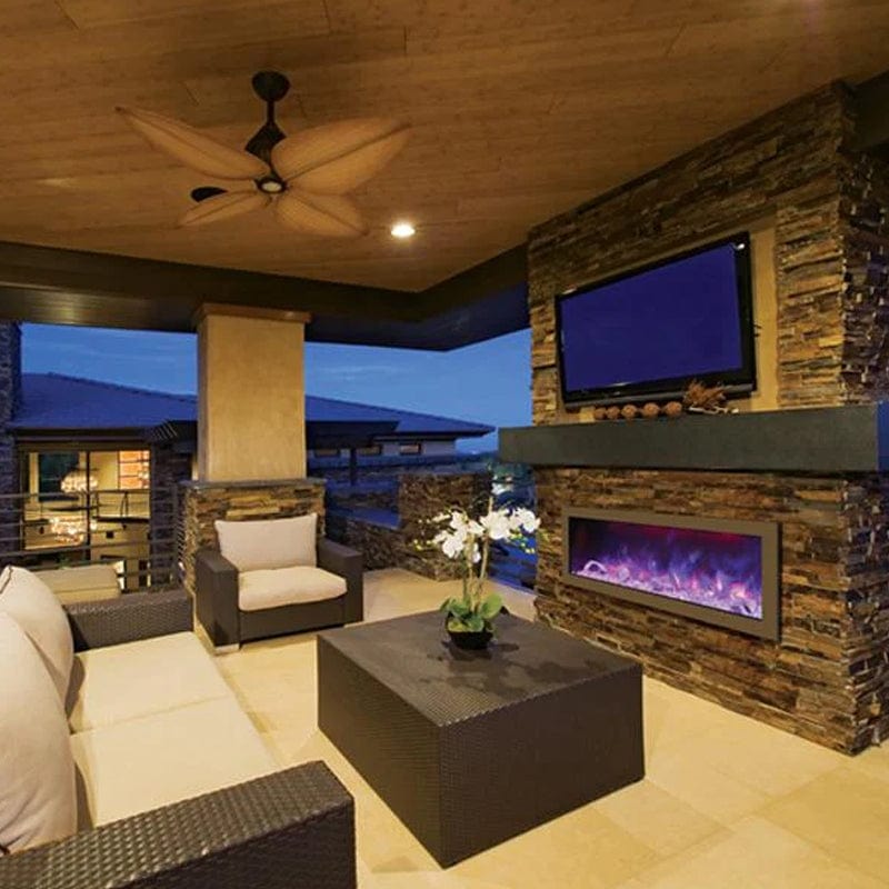 Amantii Panorama BI 50" Slim Smart Indoor | Outdoor Electric Fireplace