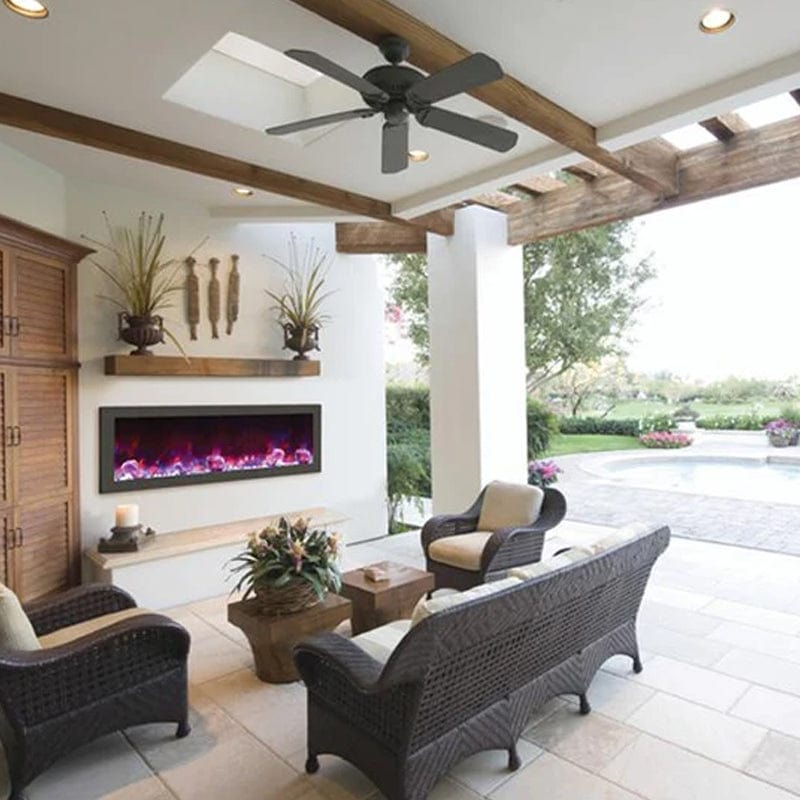 Patio Electric Fireplace For Deck Deck Electric Fireplace For