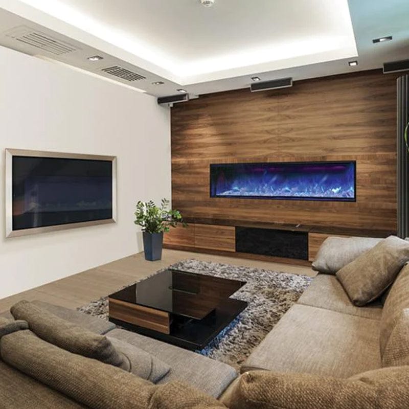 Amantii Panorama 72" Deep Full View Smart Indoor| Outdoor Electric Fireplace