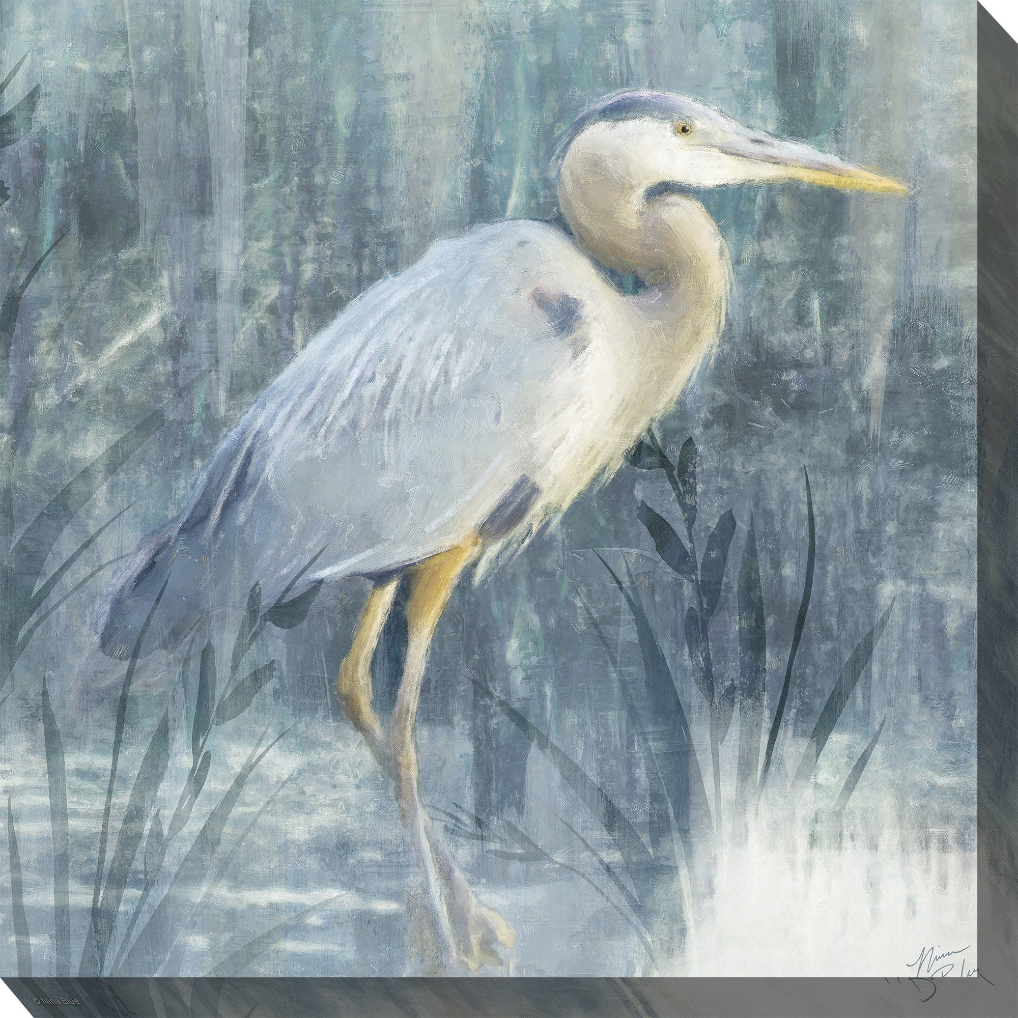 Shadowy Marsh Outdoor Canvas Art