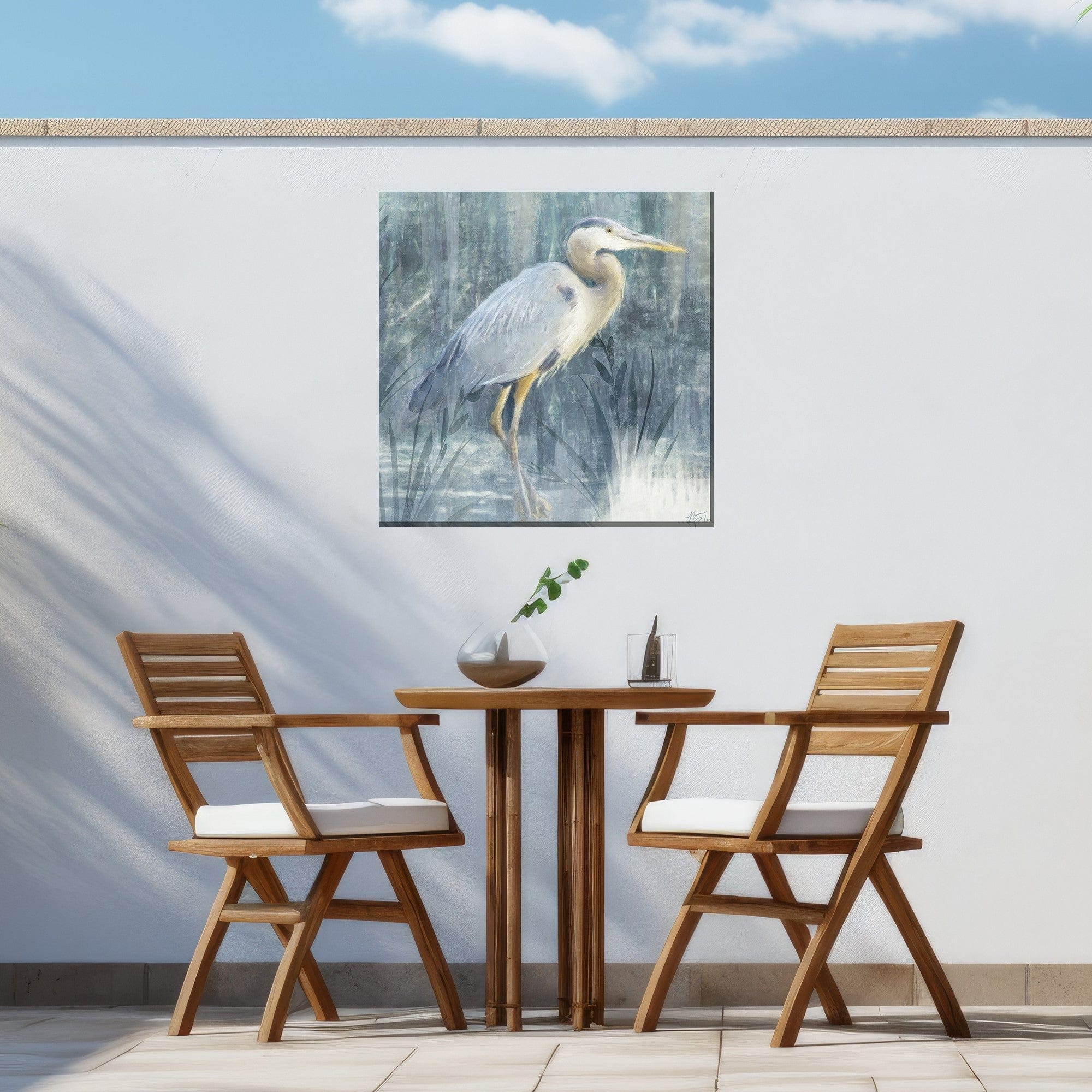 Shadowy Marsh Outdoor Canvas Art