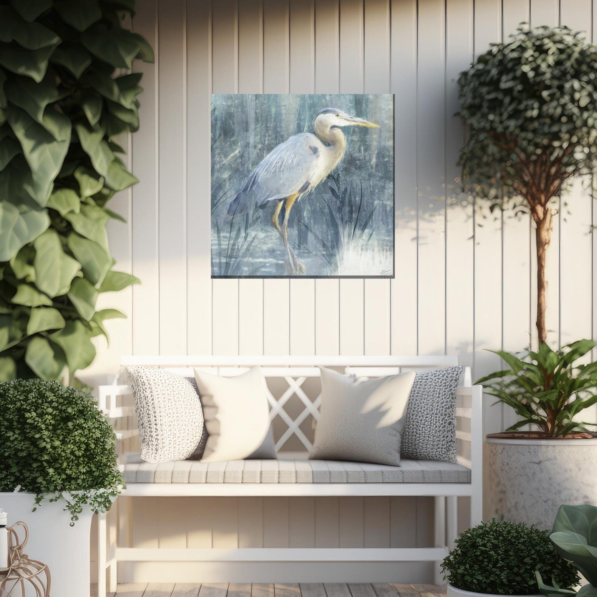 Shadowy Marsh Outdoor Canvas Art