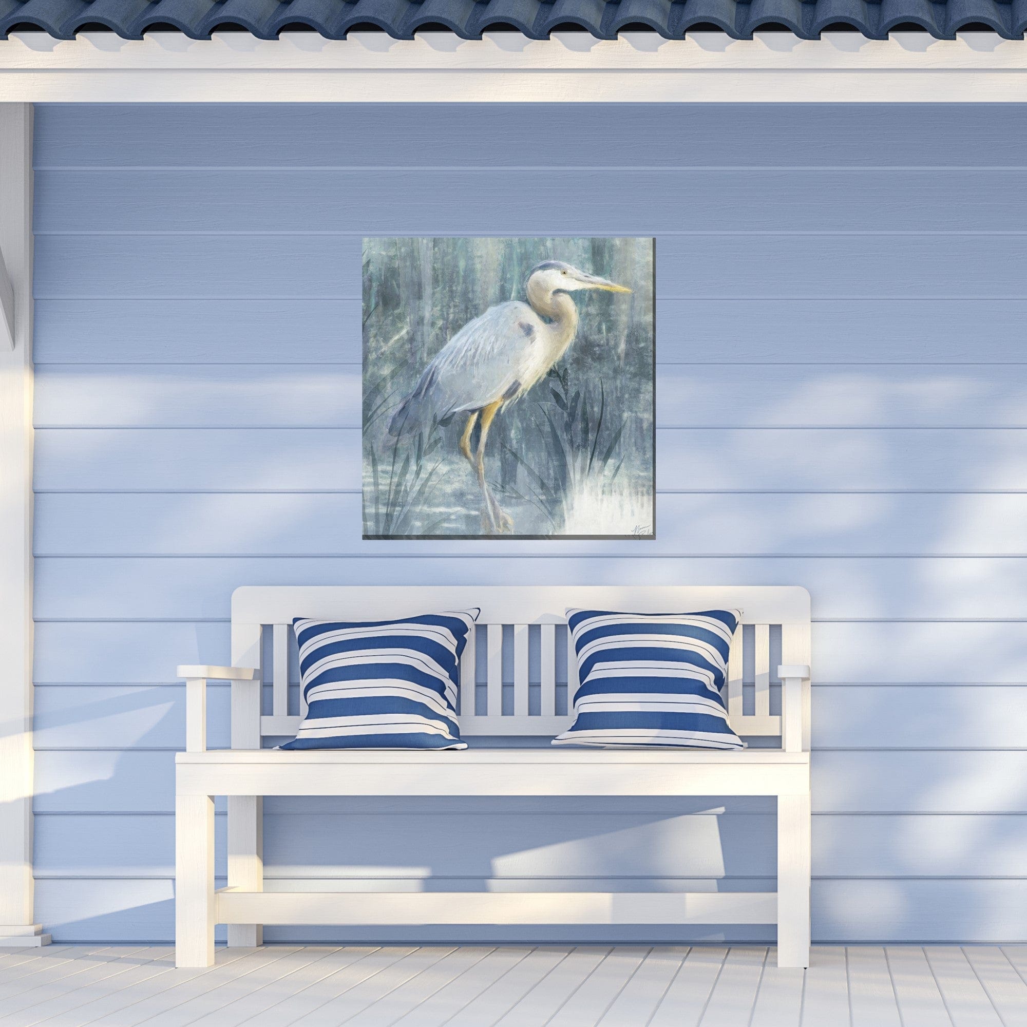 Shadowy Marsh Outdoor Canvas Art