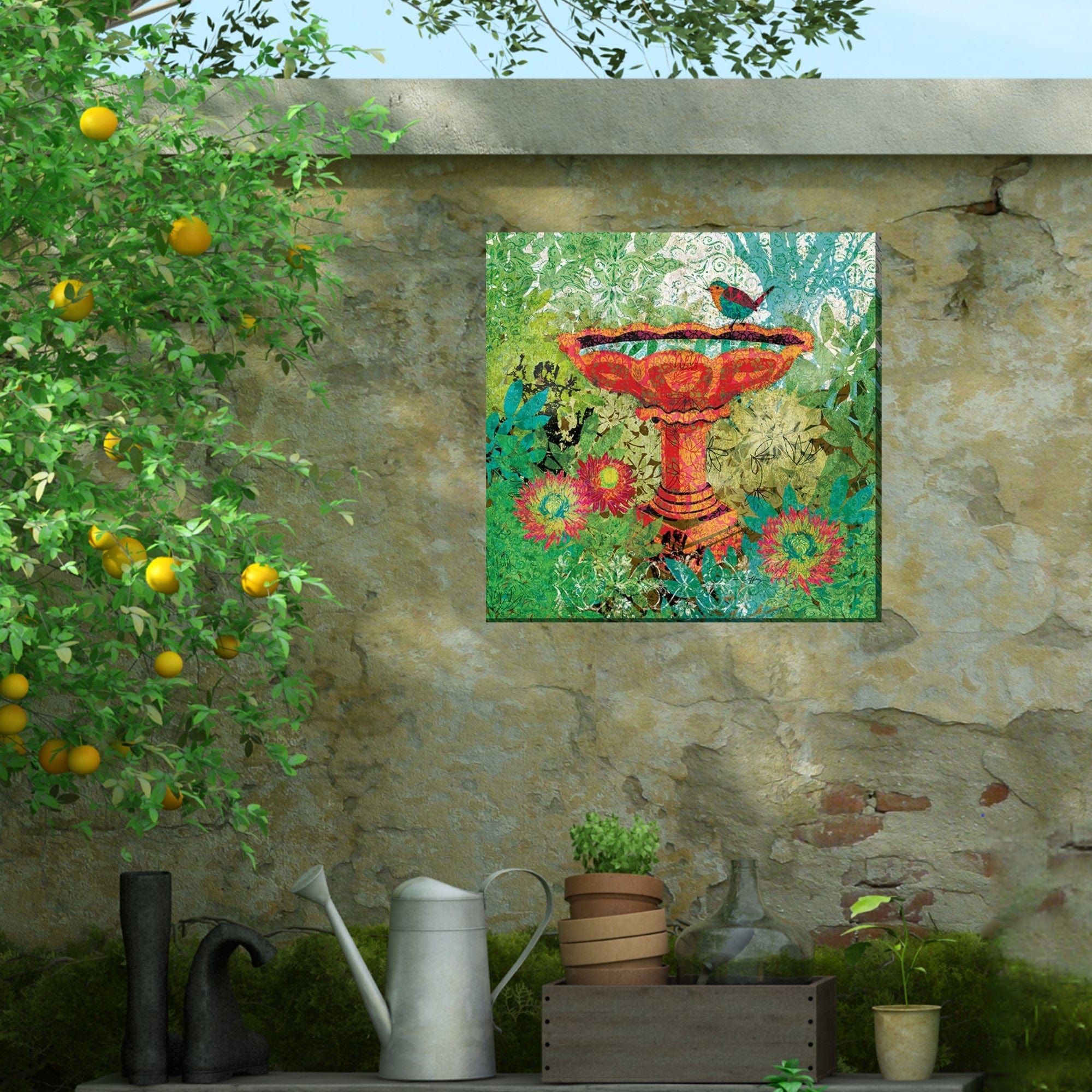 Private Pool Outdoor Canvas Art