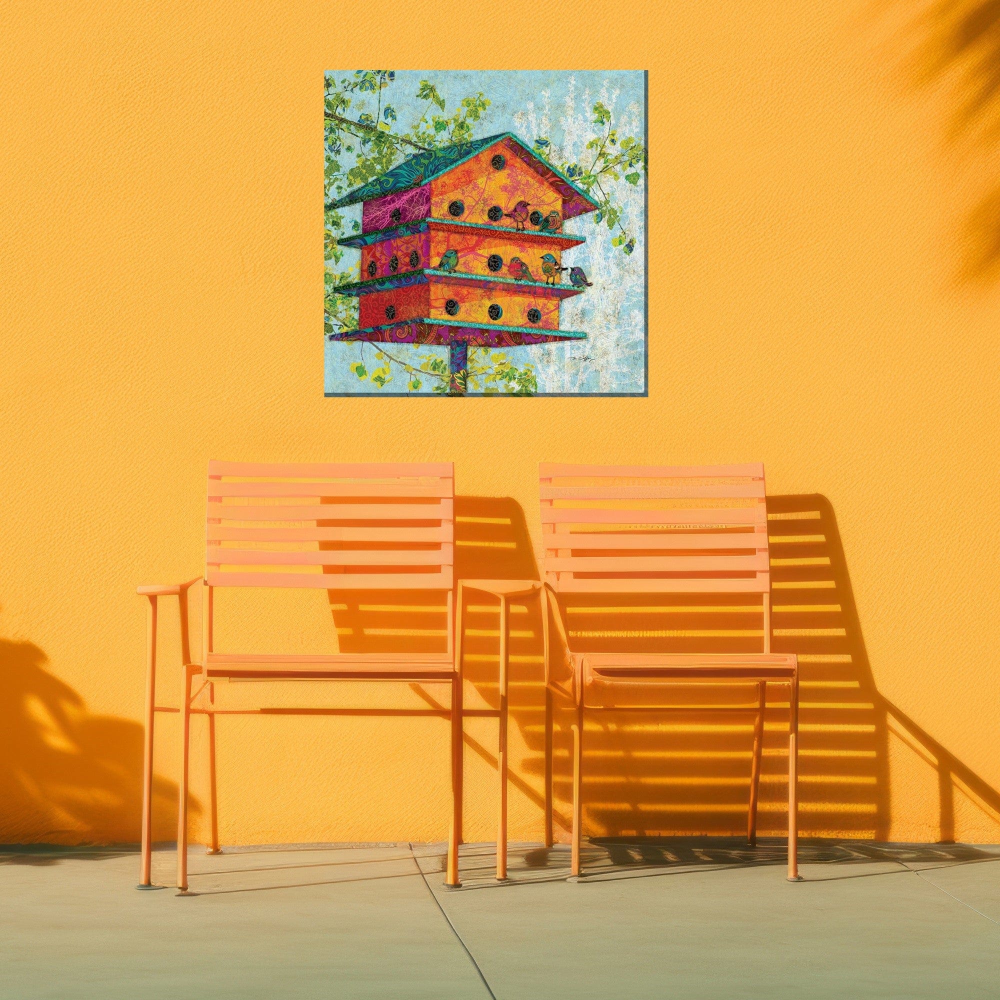 For The Birds Outdoor Canvas Art