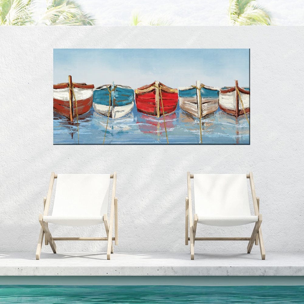 All in Row Outdoor Canvas Art