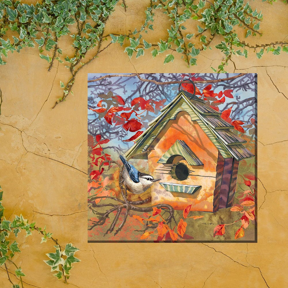 Autumn Bird Outdoor Canvas Art