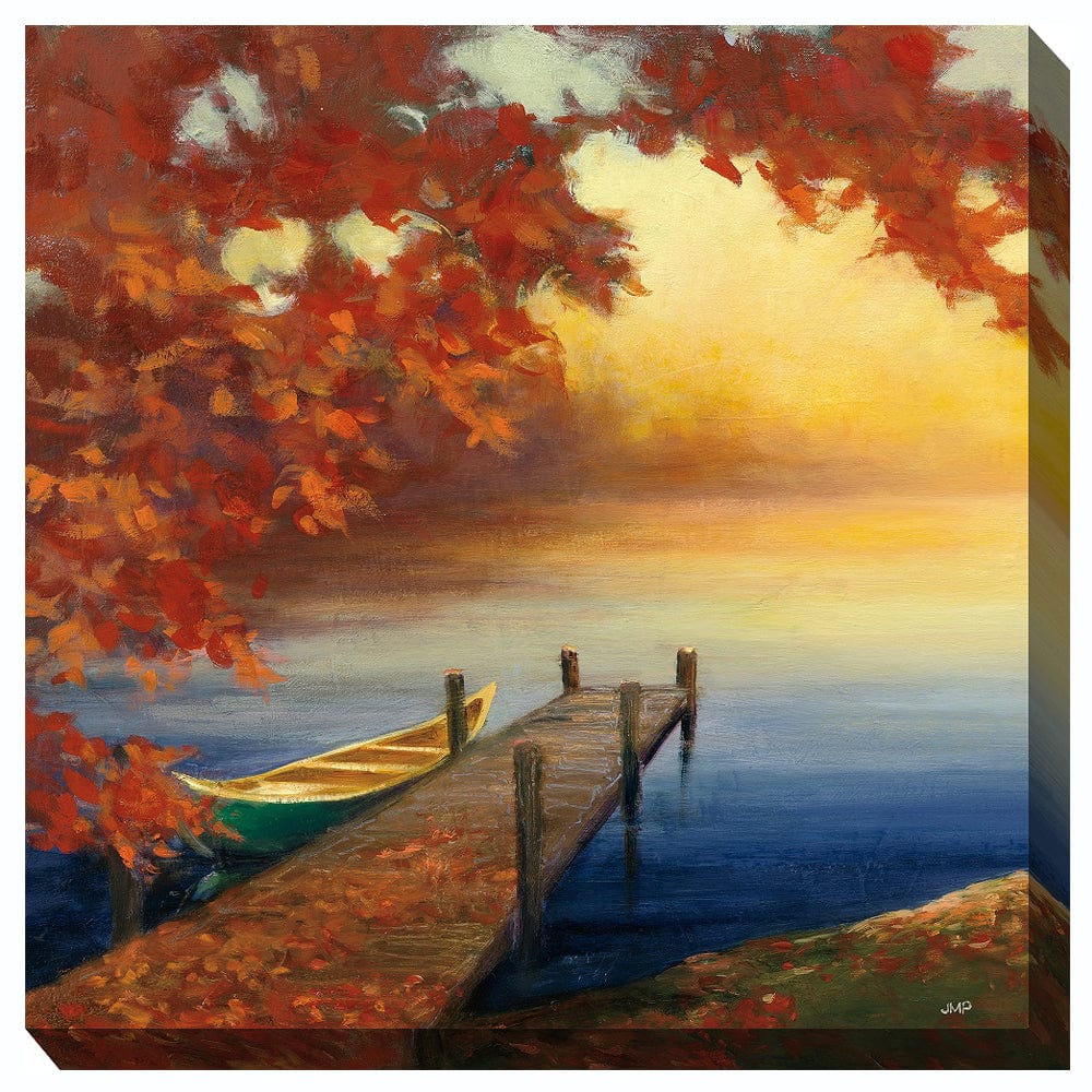 Autumn Dock Canvas Wall Art