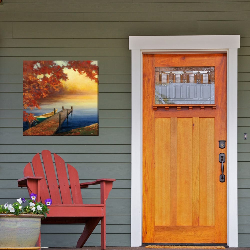 Autumn Dock Canvas Wall Art