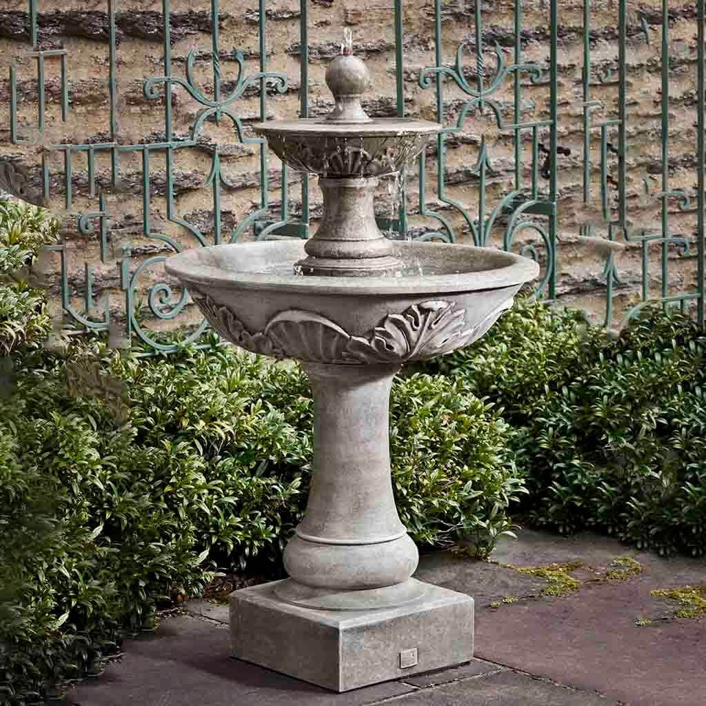 Acanthus Two Tiered Water Fountain