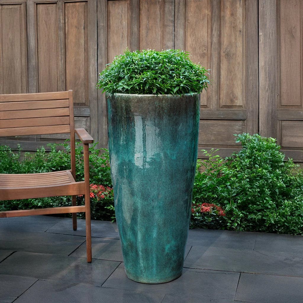 tall round planter pots Aluan Tall Round Planter