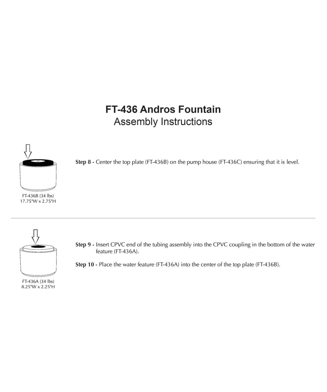 Andros Cast Stone Fountain