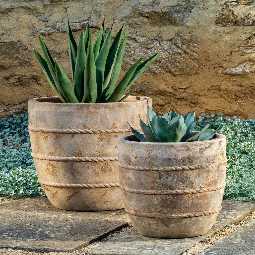 Santorini Planter Nested Set of 2 | Terra Cotta Collection