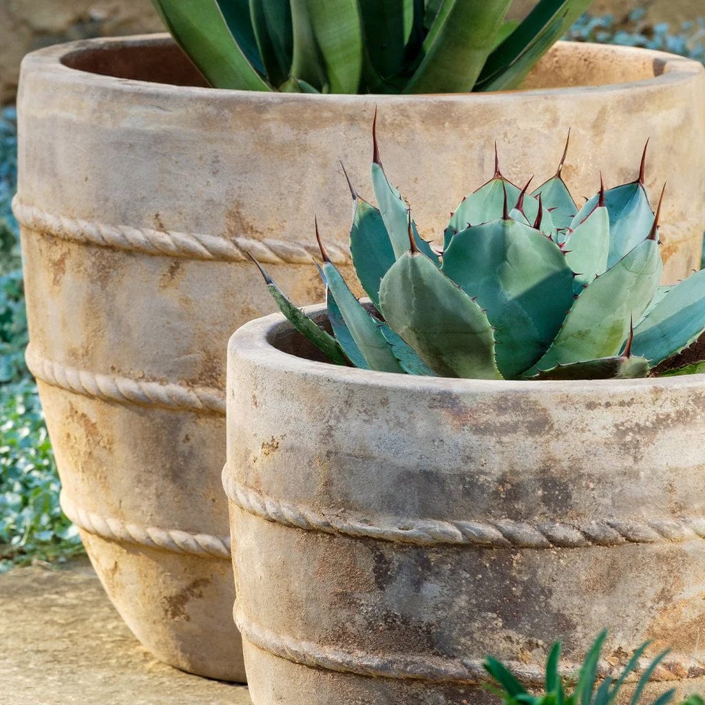 Santorini Planter Nested Set of 2 | Terra Cotta Collection