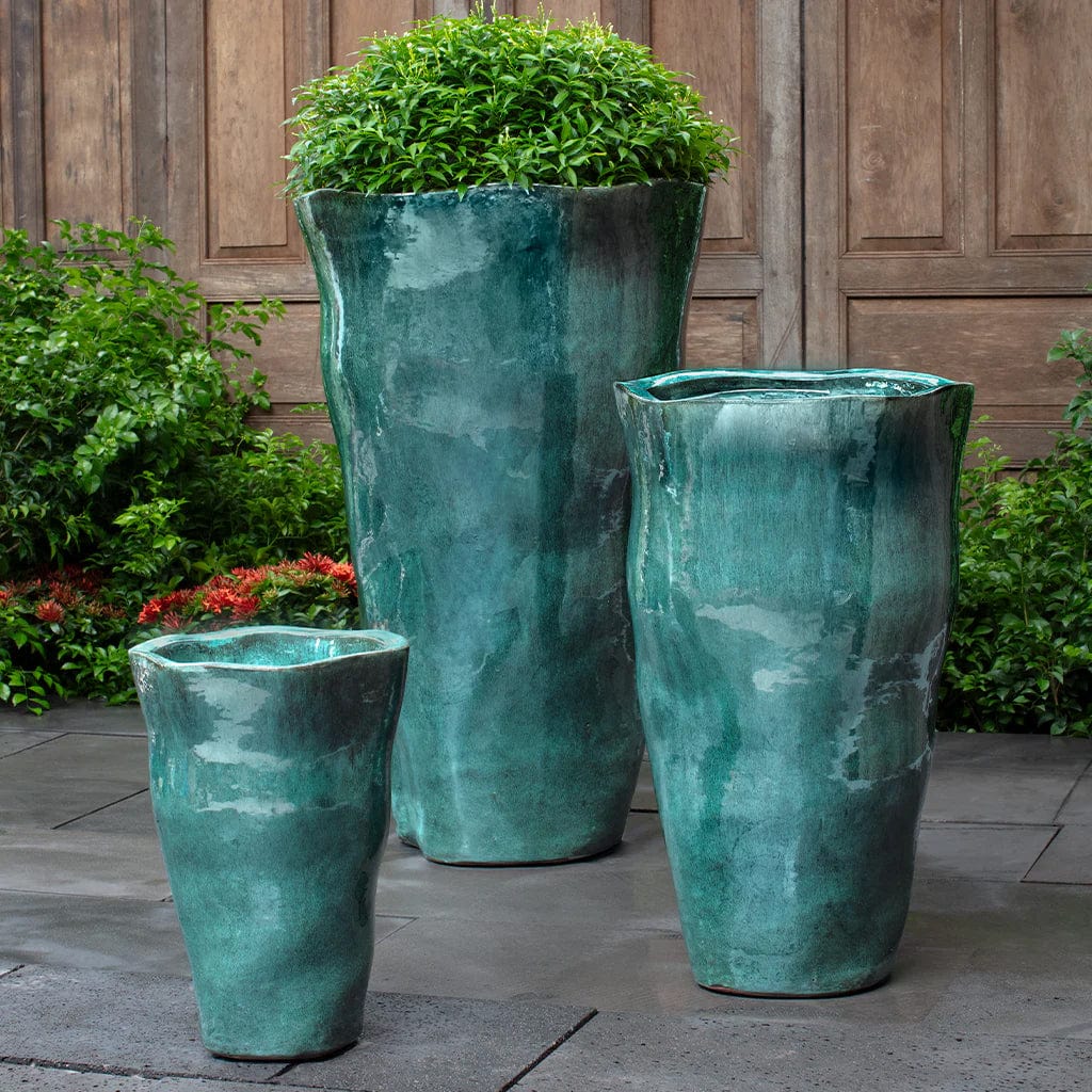 Foxglove Tall Planter Nested Set of 3 | Glazed Collection