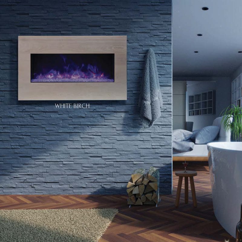 Amantii Panorama 40" Xtraslim Full View Smart Indoor| Outdoor Electric Fireplace