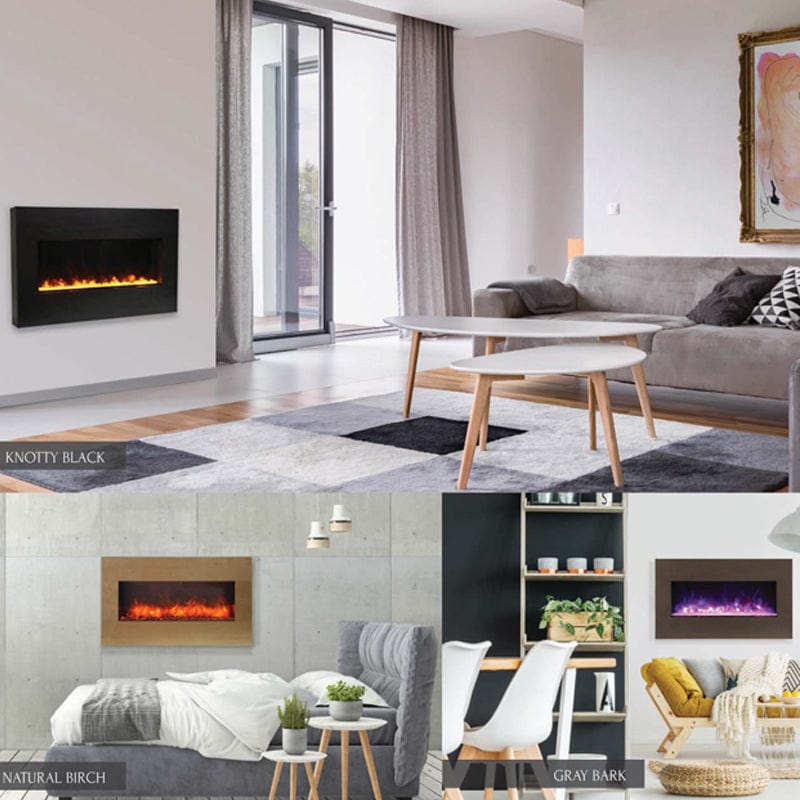 Amantii Panorama 40" Xtraslim Full View Smart Indoor| Outdoor Electric Fireplace