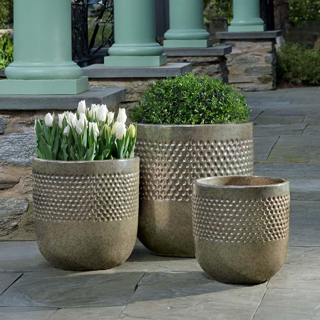 Banded Coin Pot Nested Set of 3 | Glazed Collection
