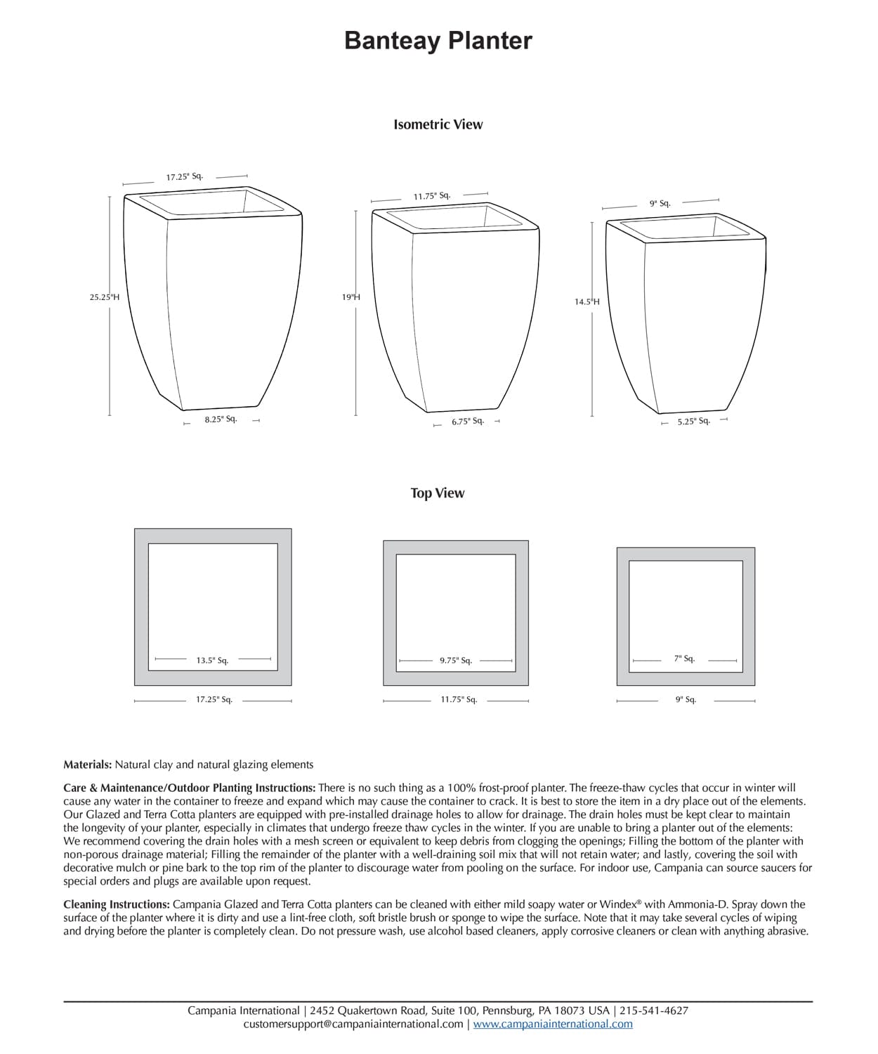 Banteay Planter Set of 3 | Angkor Collection