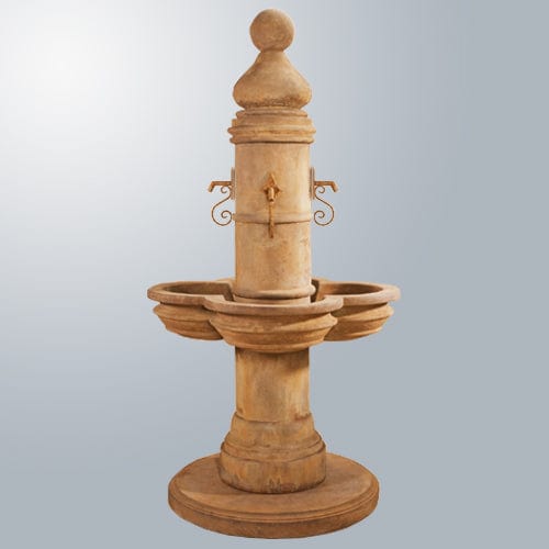 Beaumont Fountain For Rustic Iron Spouts