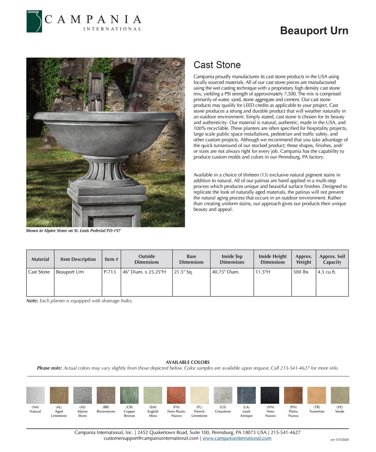 Beauport Urn Garden Planter