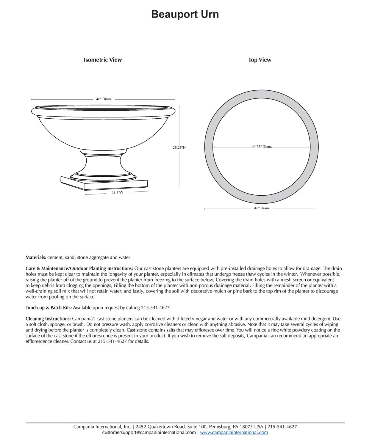 Beauport Urn Garden Planter