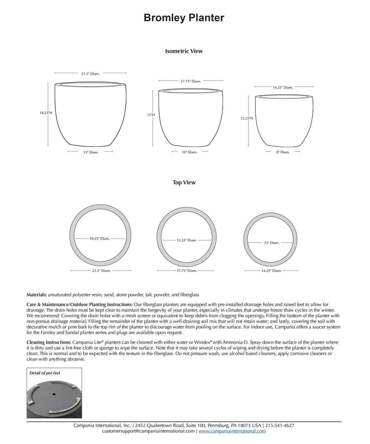 Bromley Planter | Lite® Collection