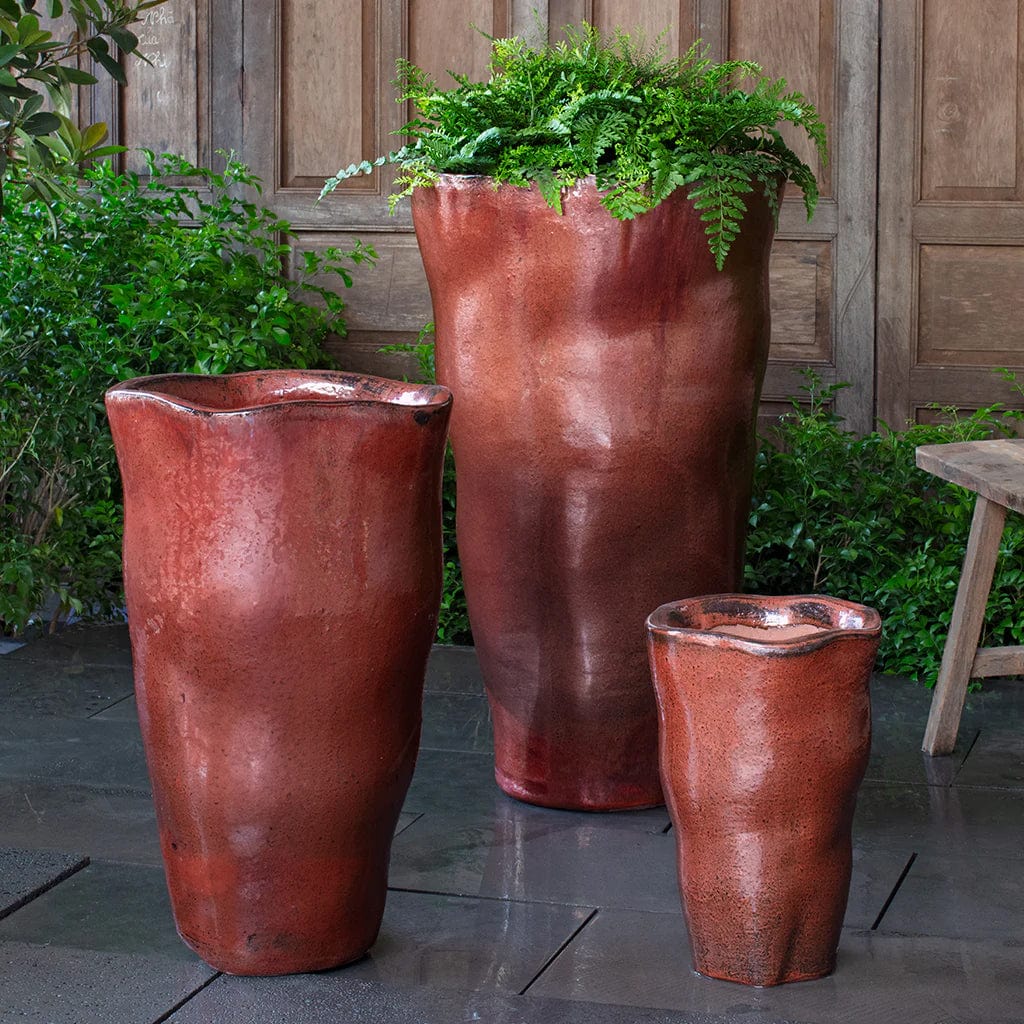 Foxglove Tall Planter Nested Set of 3 | Glazed Collection