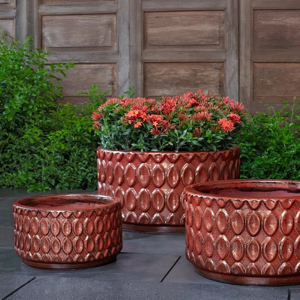 Oriel Planter Low Nested Set of 3 | Glazed Collection