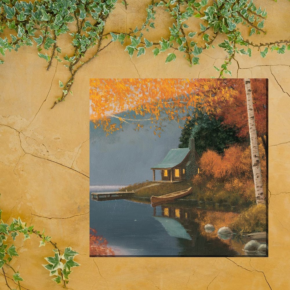 Cozy Cabin Canvas Wall Art