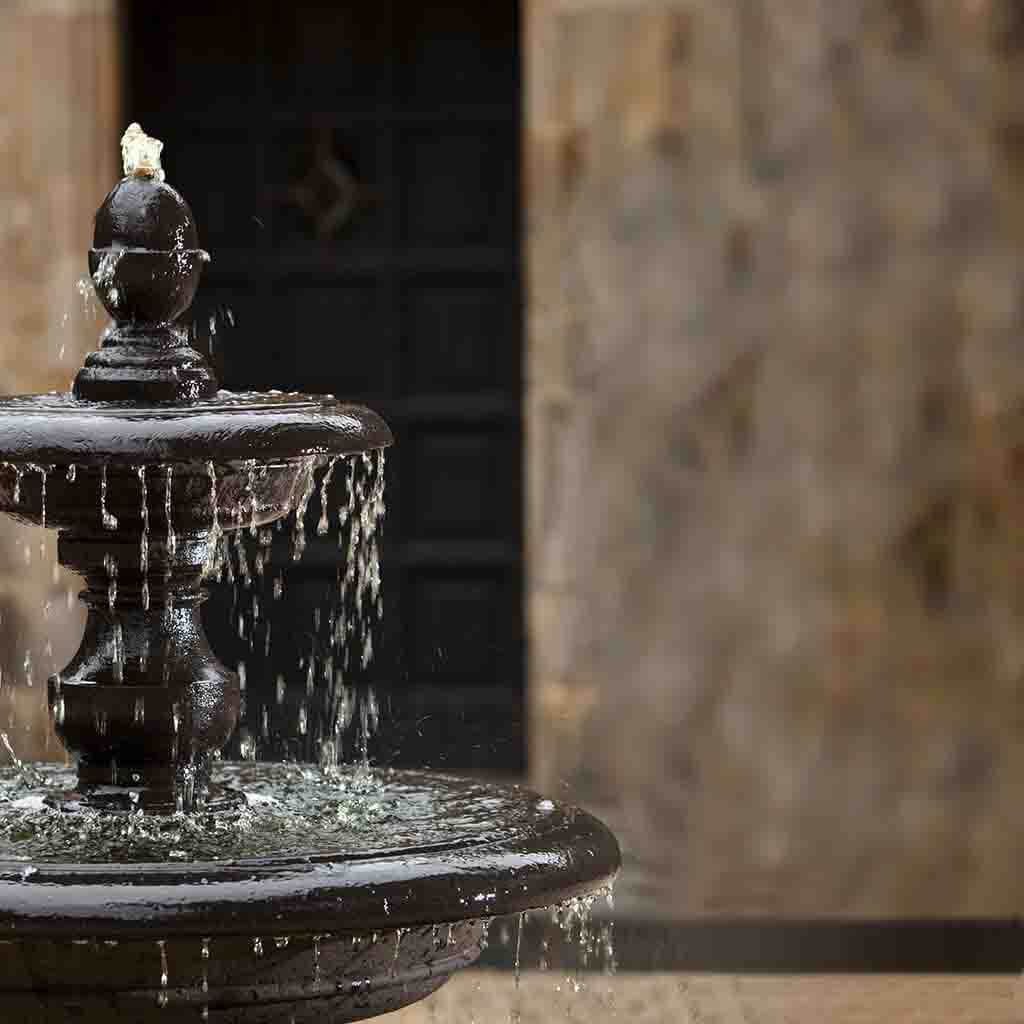 Caterina Outdoor Water Fountain in Basin