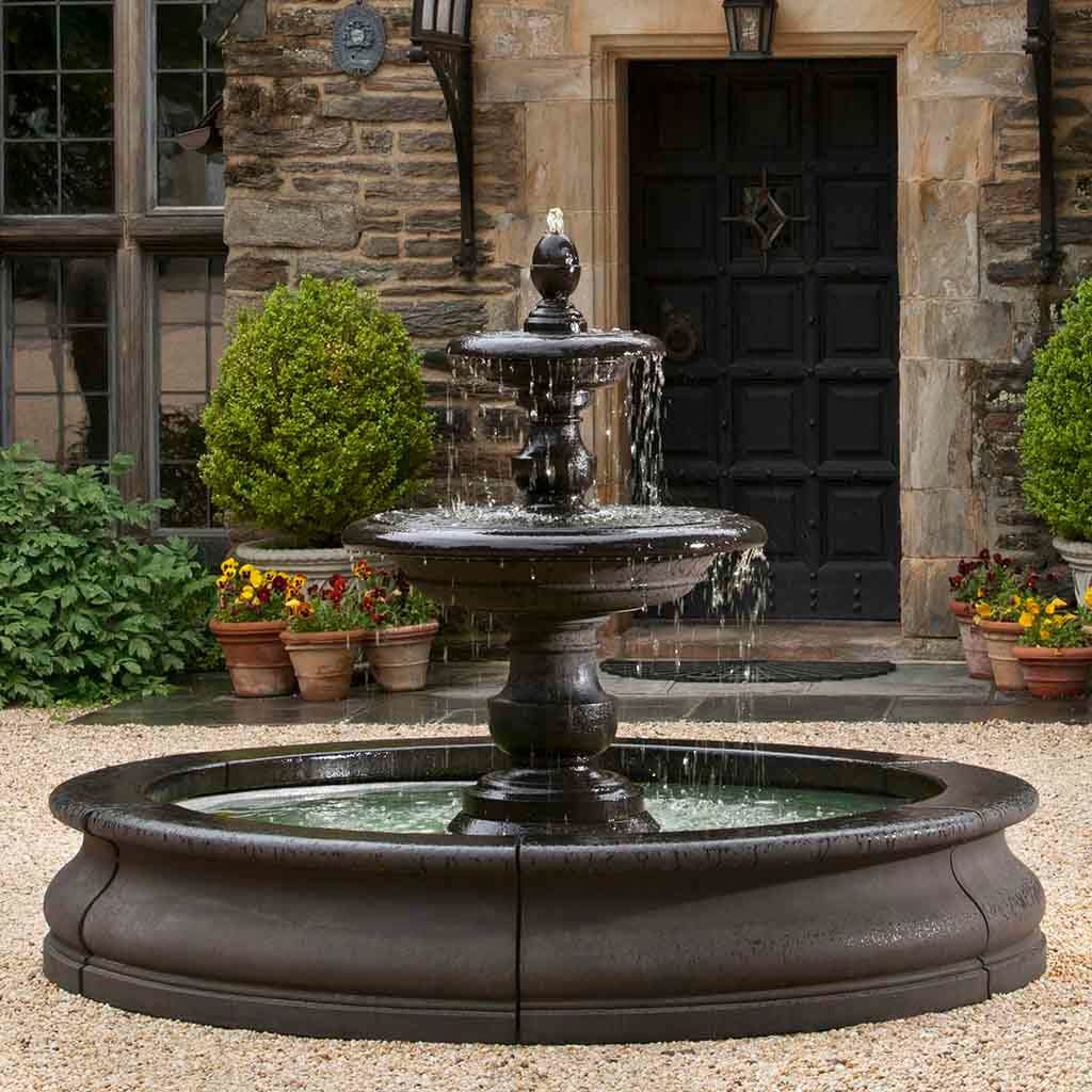 Caterina Outdoor Water Fountain in Basin