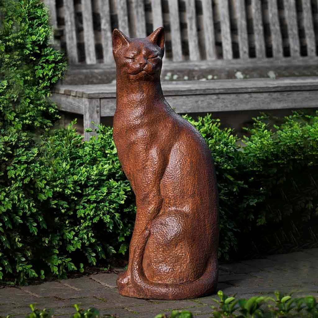 Checkers Garden Statue | Cat Statue