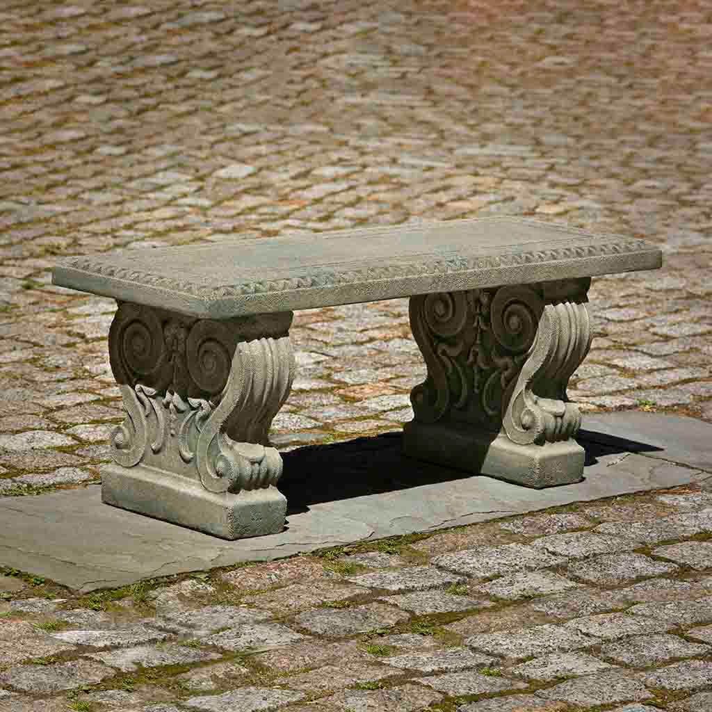 Classic Stone Garden Bench