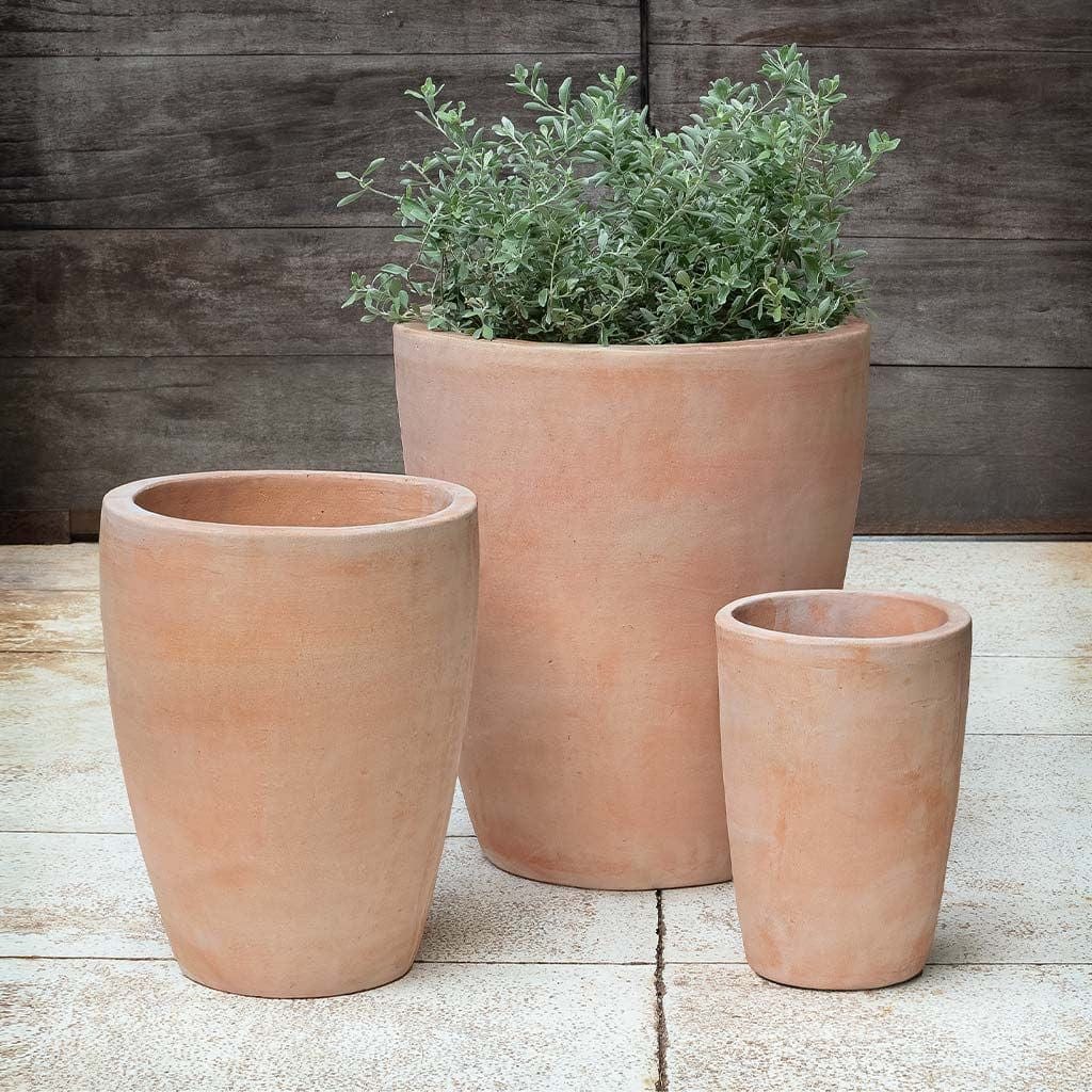 Colburn Terra Cotta Planter Set of 3 in Terra Cotta Finish