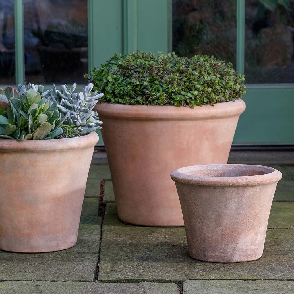 Cortona Terra Cotta Planter Set of 3 in Terra Cotta Finish