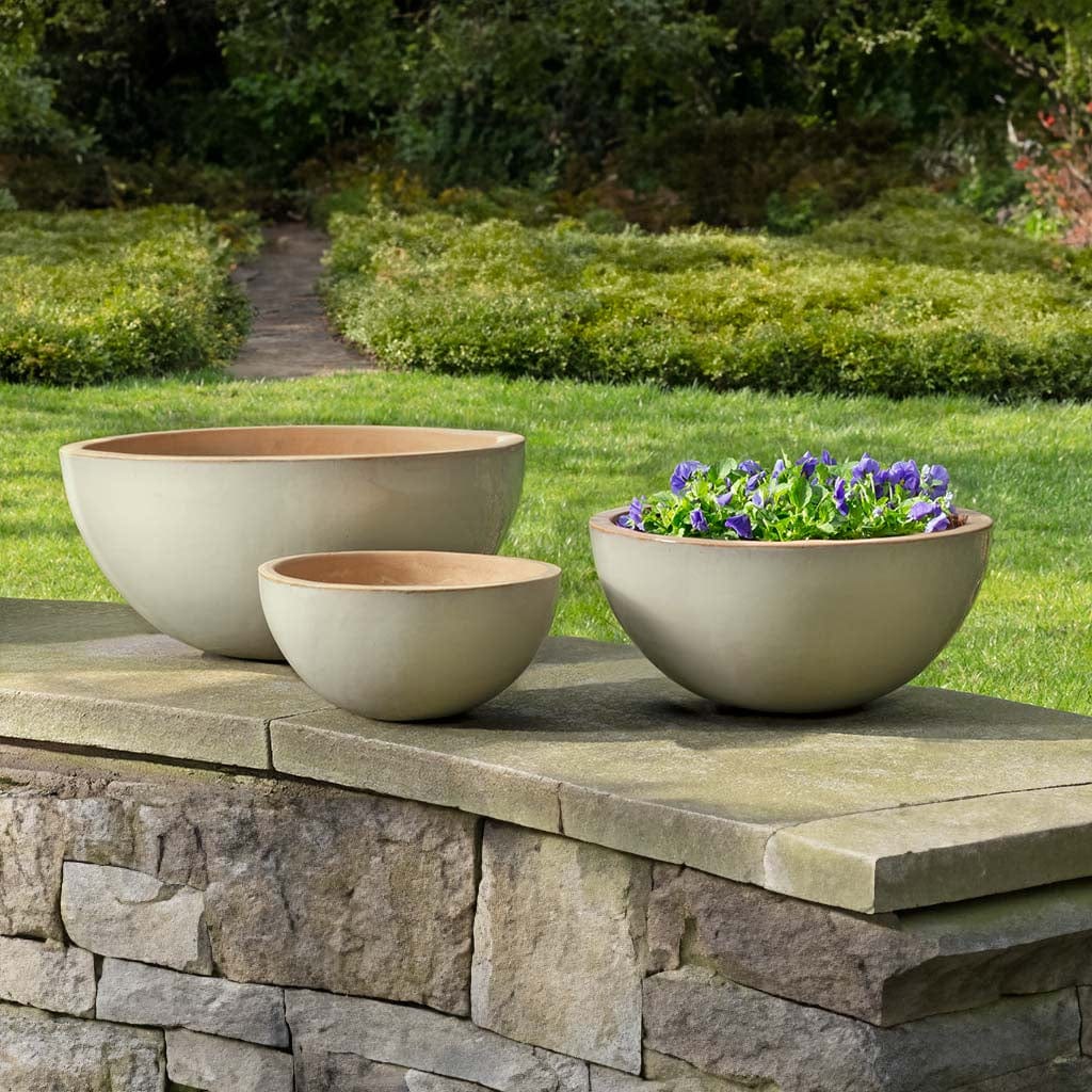 Glenside Bowl Planter Nested Set of 3 | Glazed Collection