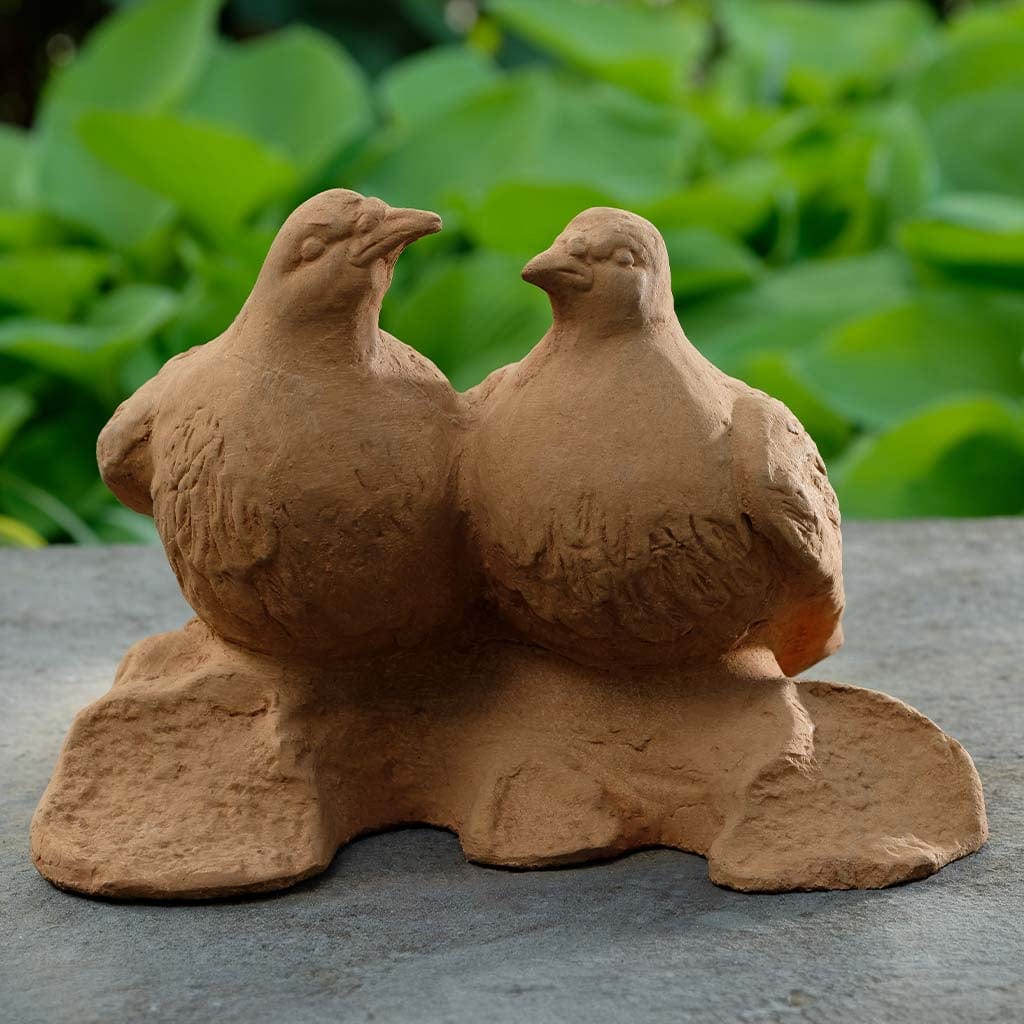 Dos Palomas Cast Stone Garden Statue | Bird Statuary