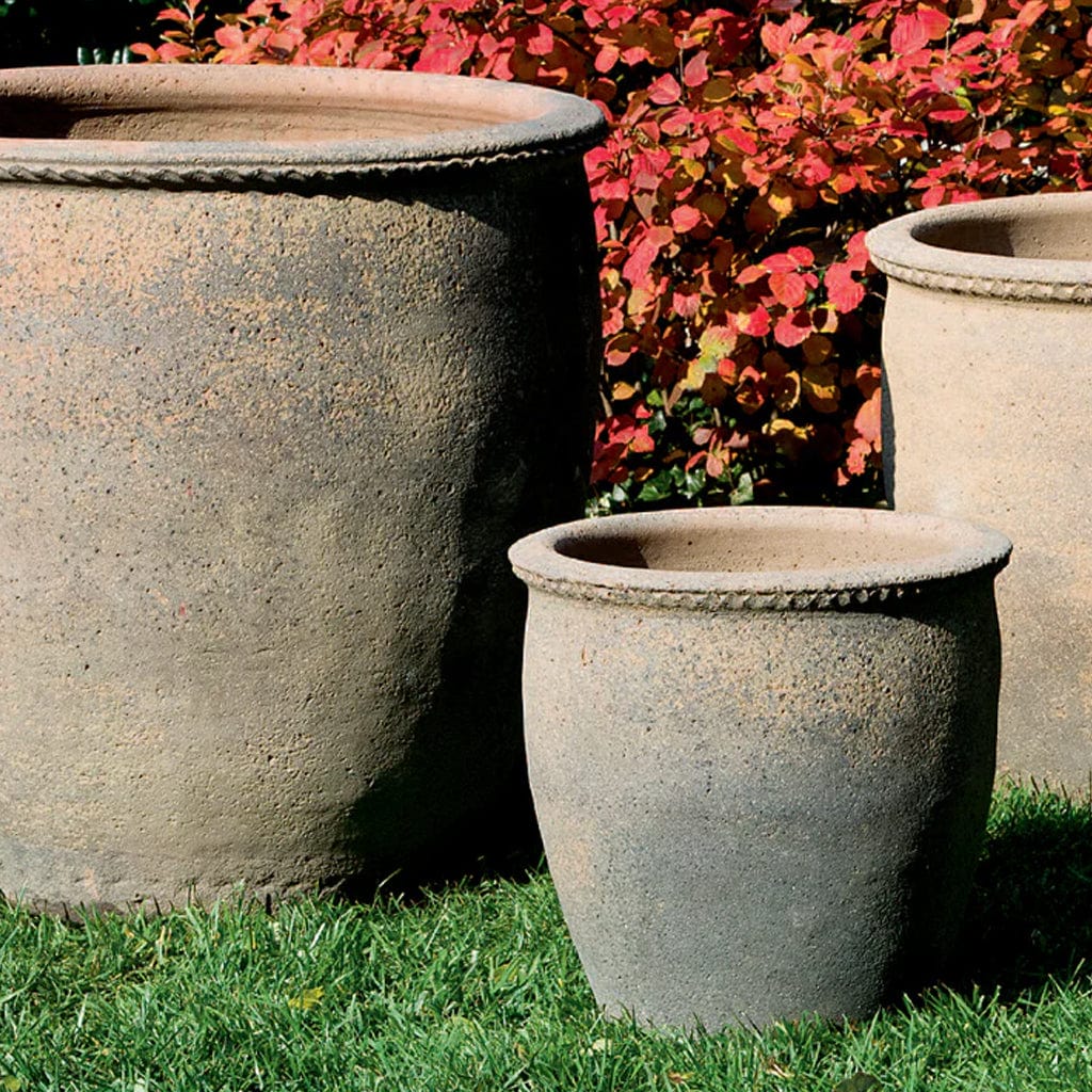 Egg Pot Set of 3 | Sandblasted Terra Cotta Planter