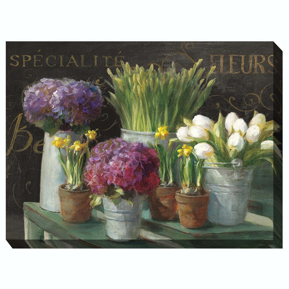 French Market Outdoor Canvas Art