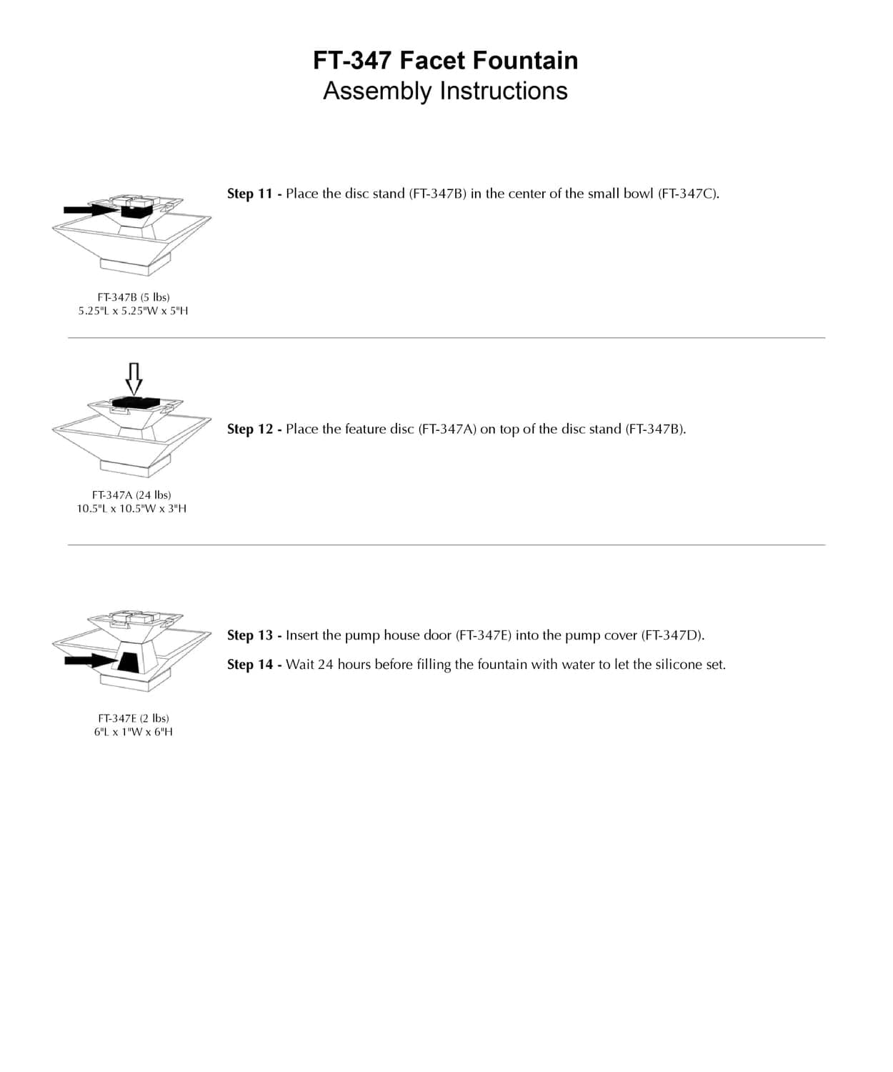 Facet Modern Outdoor Fountain
