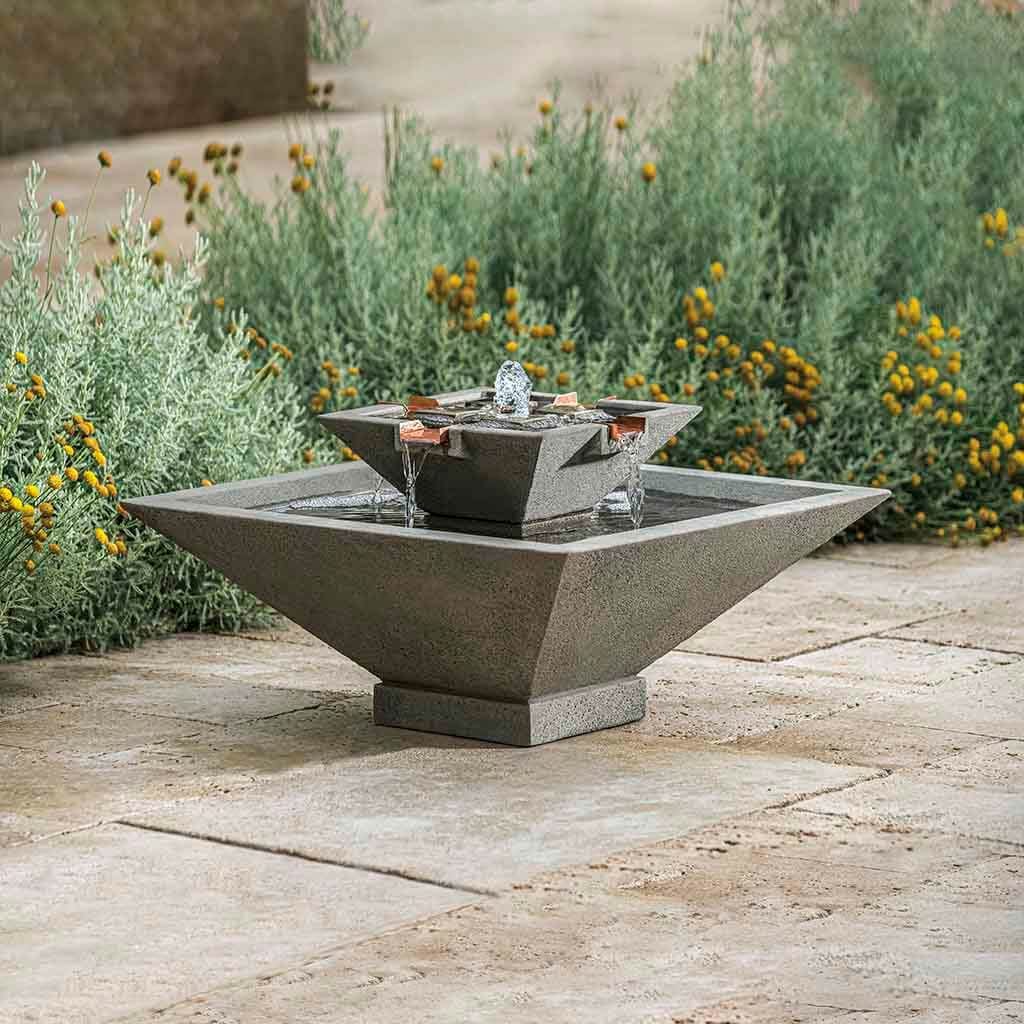 Small Facet Modern Garden Fountain