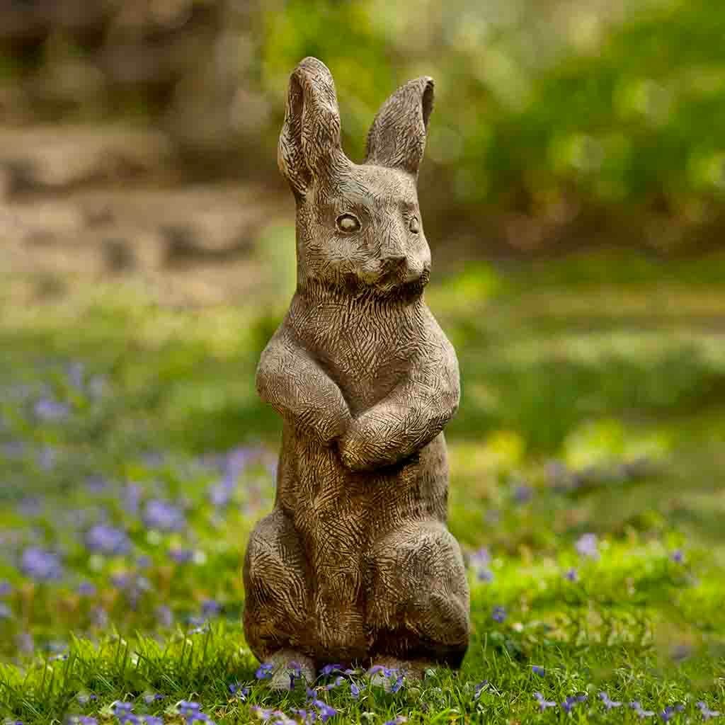 Father Rabbit Cast Stone Garden Statue