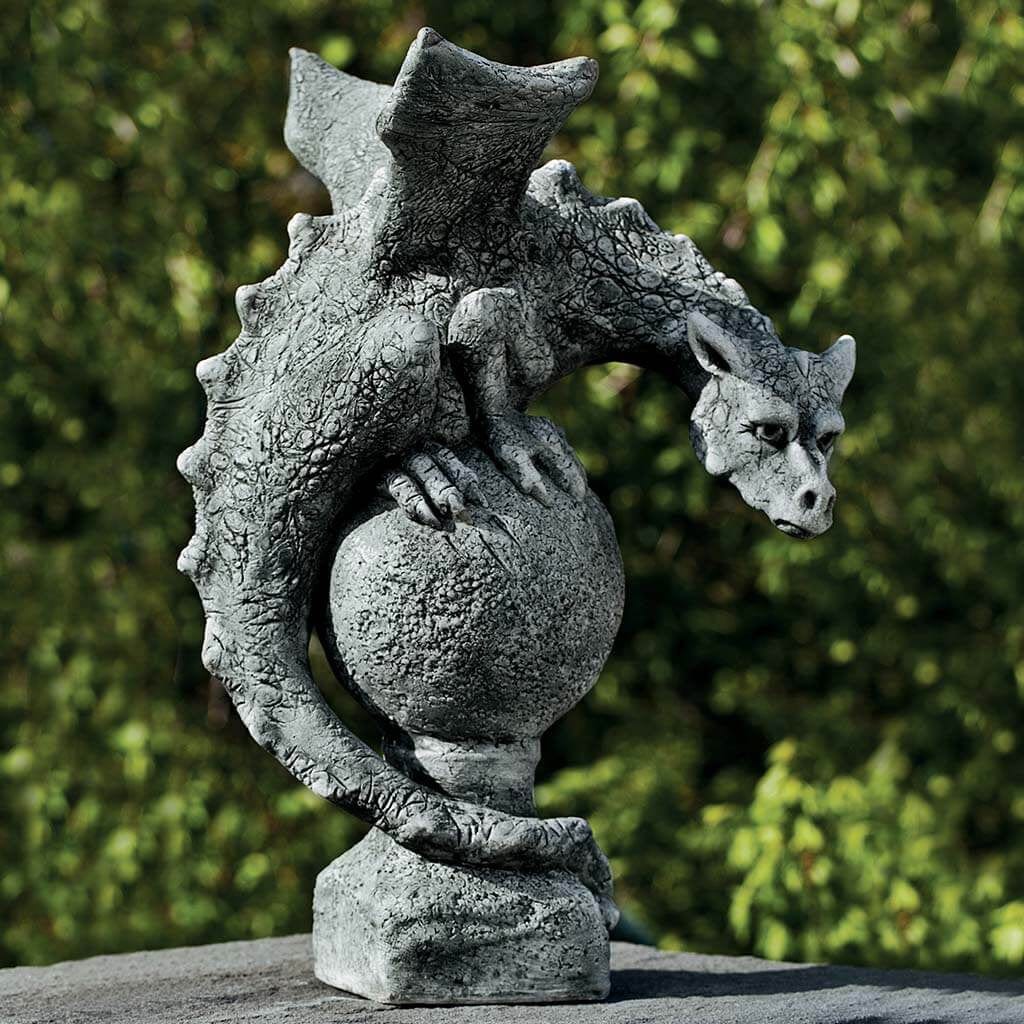 Fiona Winged Dragon Cast Stone Garden Statue