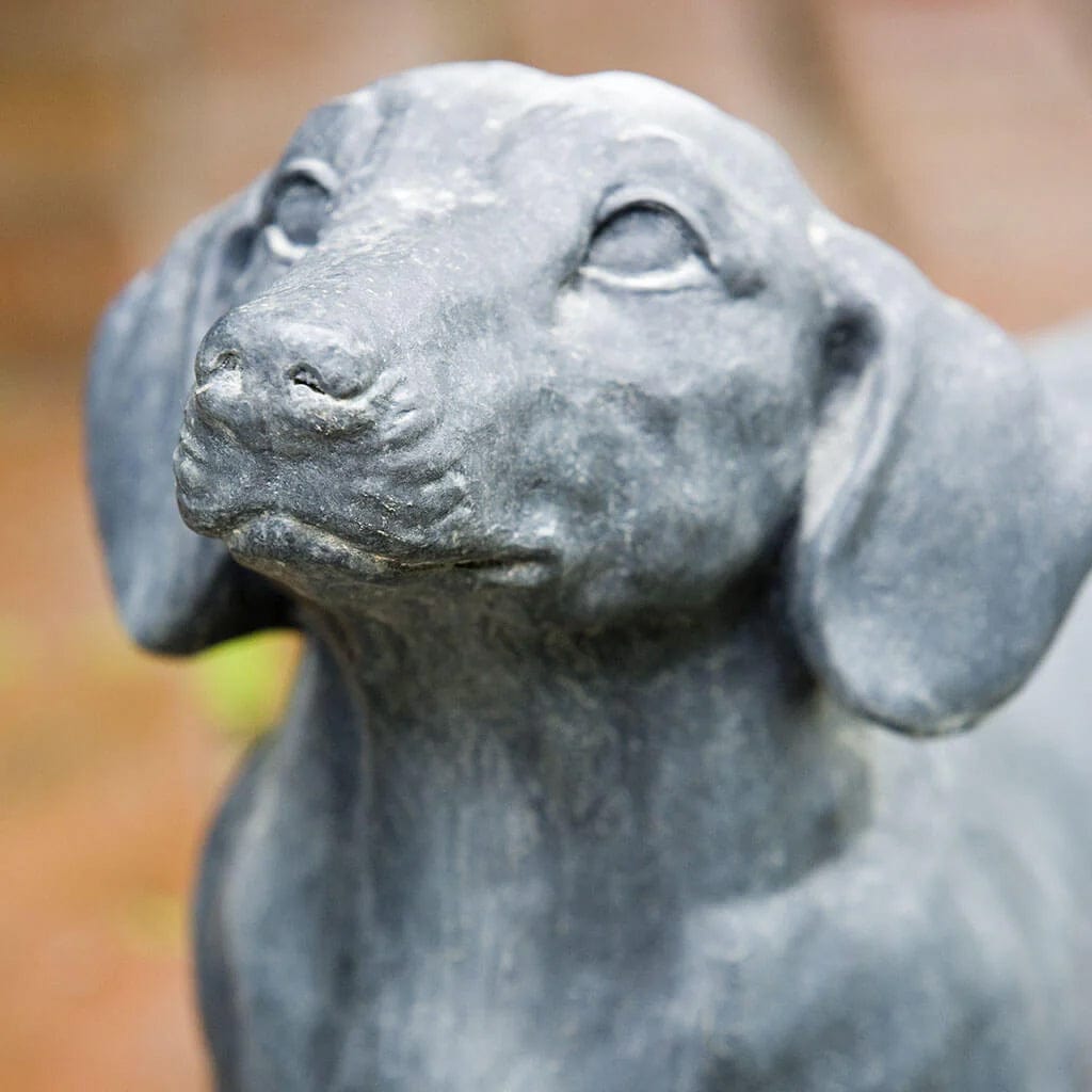 Fritz The Dachshund Dog Cast Stone Garden Statue