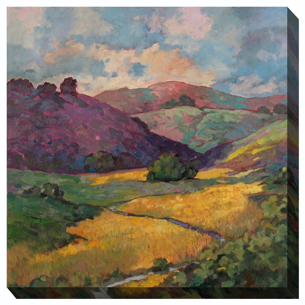 Golden Hillside Canvas Wall Art