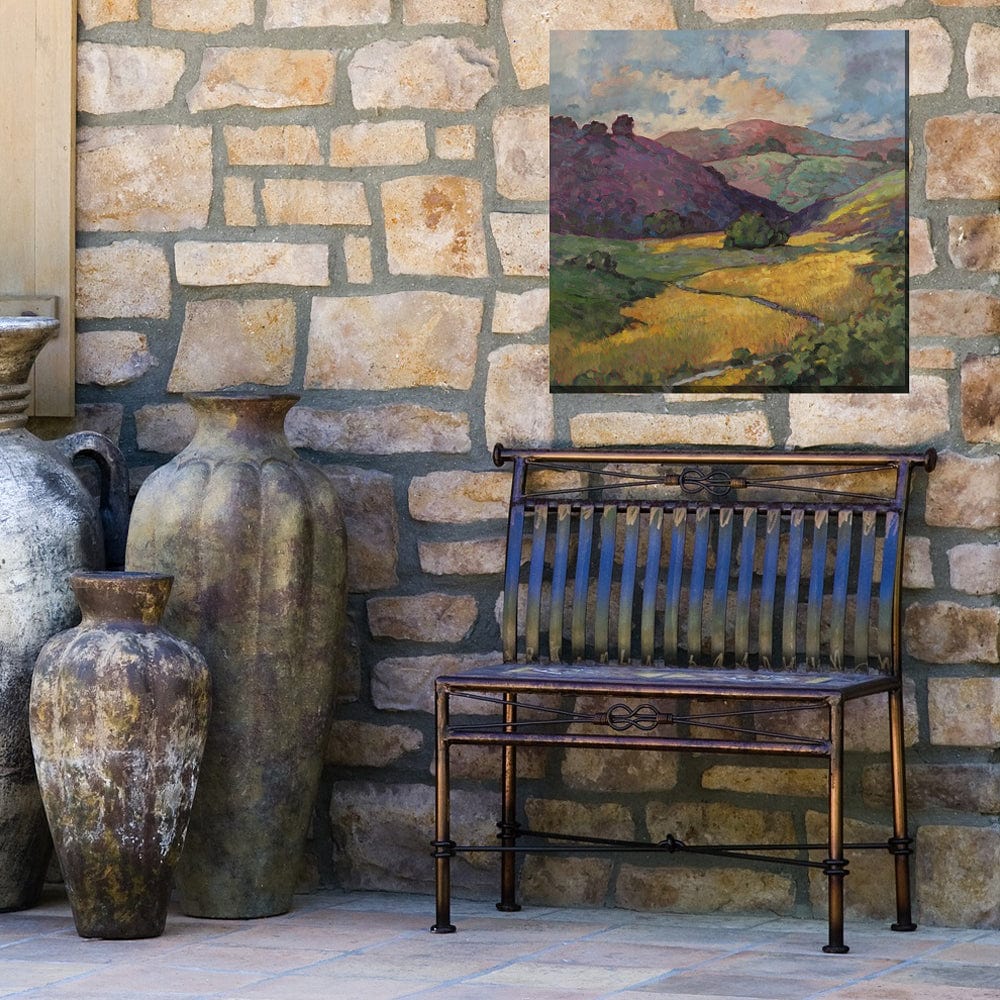 Golden Hillside Canvas Wall Art