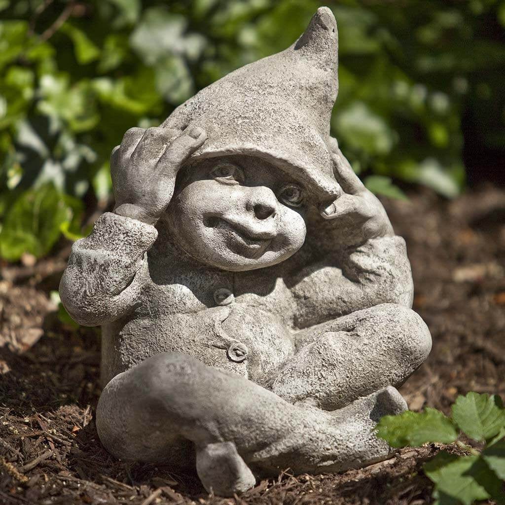 George Cast Stone Garden Statue | Garden Elf